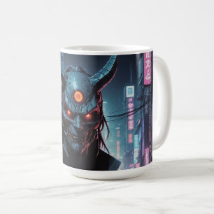 Mug Cyberpunk Demon Samurai