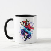 Mug Cyberpunk Oni Samurai - Katana Électrique Japonais (Gauche)