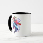 Mug Cyberpunk Oni Samurai - Katana Électrique Japonais (Devant gauche)