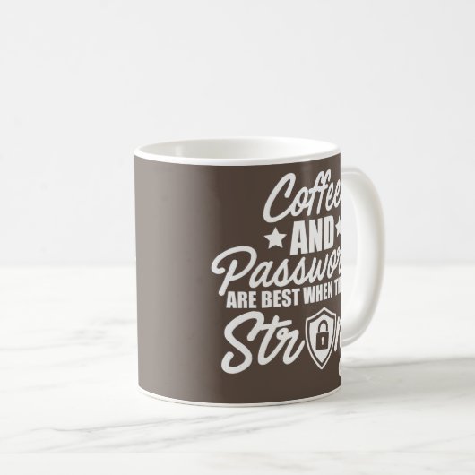Mug Cybersécurité Informatique Analyste Café Certifié  (Devant droit)