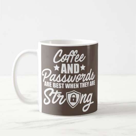Mug Cybersécurité Informatique Analyste Café Certifié  (Gauche)
