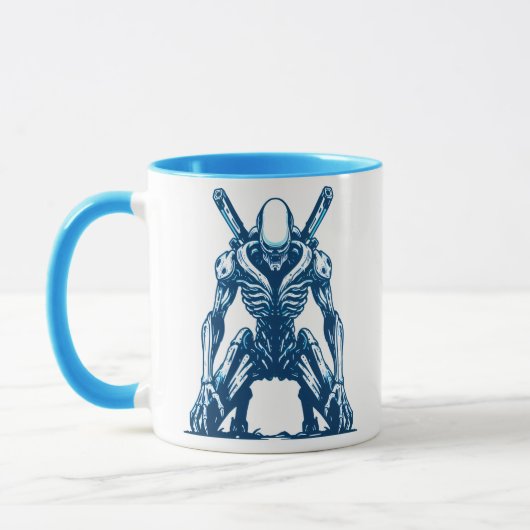 Mug Cyborg Alien Warrior - Futuristic Sci-Fi Monster (Gauche)