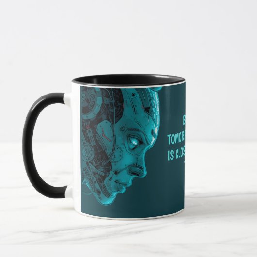 Mug CYBORG ROBOTIC HEADCrew Socks (Gauche)