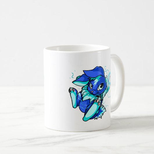 Mug Cybunny jaune avec des étoiles (Devant droit)