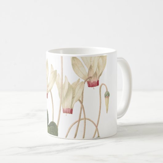 Mug cyclamen(Cyclamen sp.) par Redouté (Devant droit)