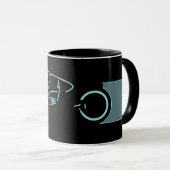 Mug Cycle de grille (Devant droit)