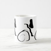 Mug Cycle de rotation : noir et blanc Abstrait (Centre)