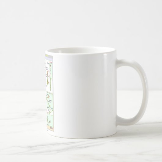Mug Cycle de vie d'une mousse typique (Bryophyte) (Droite)