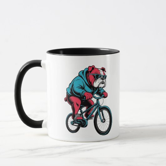 Mug Cycling Bulldog (Gauche)