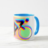 Mug Cyclisme bicyclette Biker (Devant droit)