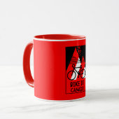 Mug Cyclisme Canada (Devant gauche)