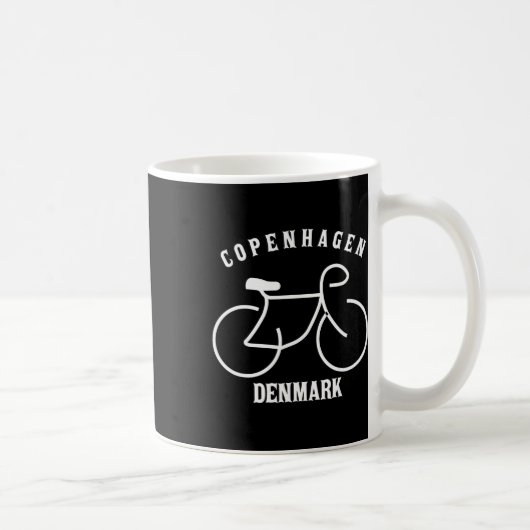 Mug Cyclisme Copenhague Danemark Graphique (Droite)