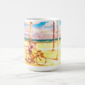 Mug Cyclisme le long de la plage (Centre)