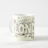 Mug Cyclisme Londres Covid19 Lockdown Funny Word Art (Devant gauche)