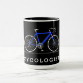 Mug Cyclisme with blue bicycle (Centre)