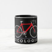 Mug Cyclisme with red bicycle (Centre)