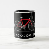 Mug Cyclisme with red bicycle (Centre)
