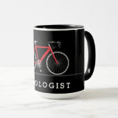 Mug Cyclisme with red bicycle (Devant droit)