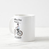 Mug Cycliste Cyclisme Cavalier de bicyclette (Devant gauche)