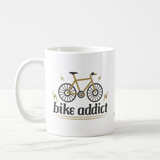 Mug Cycliste Cycliste Personnalisé Vélo (Gauche)