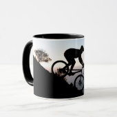 Mug Cycliste de VTT. Lions Head, Le Cap (Devant gauche)