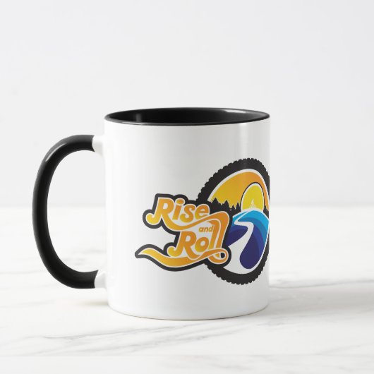 Mug cycliste montée et roulée (Gauche)