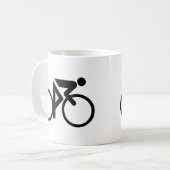 Mug cycliste noir (Devant gauche)