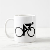 Mug cycliste noir (Gauche)