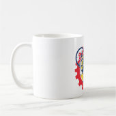 Mug Cycliste portant un vélo Mécanicien de cyclisme Éq (Gauche)