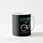 Mug Cyclistes Cyclistes Cycopath Funky  (Devant droit)