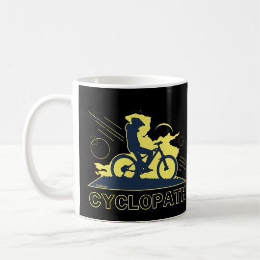Mug CYCLOPATH drôle VTT idée cadeau (Gauche)