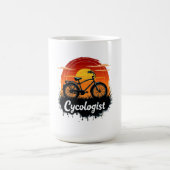 Mug Cycologiste Aventure à vélo : Tir graphique au cou (Centre)