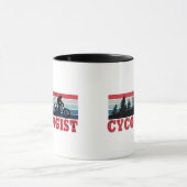 Mug Cycologiste drôle dire vélo (Centre)