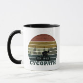 Mug Cycopath drôle dire (Gauche)