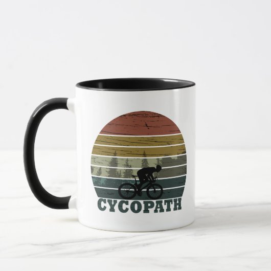 Mug Cycopath drôle dire (Gauche)