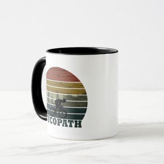 Mug Cycopath drôle dire (Devant gauche)