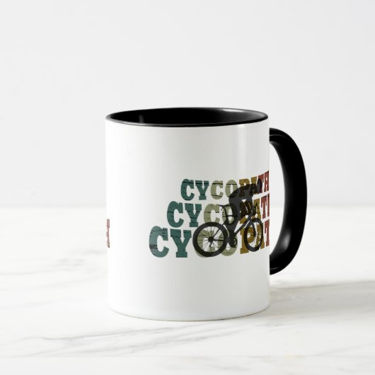 Mug Cycopath drôle vélo (Devant droit)
