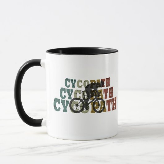 Mug Cycopath - Vélo de Montagne - Cyclisme Drôle (Gauche)