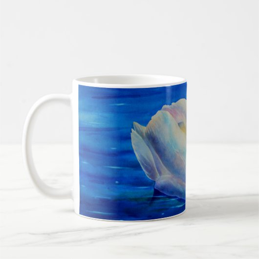Mug Cygne blanc, aquarelle (Gauche)