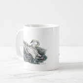 Mug Cygne blanc sur l'eau (Devant gauche)