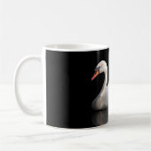 Mug Cygne blanc sur noir (Gauche)