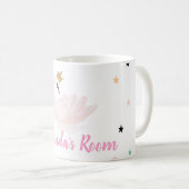Mug Cygne chic, Étoiles, Princesse (Devant droit)