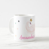 Mug Cygne chic, Étoiles, Princesse (Devant gauche)