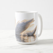 Mug Cygne doré sur l'eau (Devant droit)