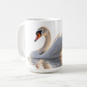 Mug Cygne doré sur l'eau (Devant gauche)