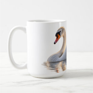 Mug Cygne doré sur l'eau