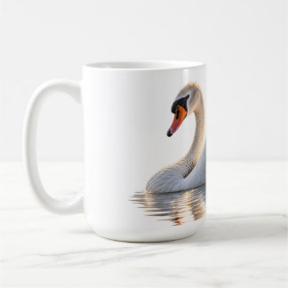 Mug Cygne doré sur l'eau
