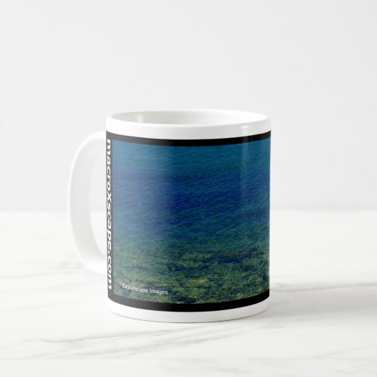 Mug cygne solitaire dans l'océan bleu (Devant gauche)