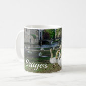 Mug Cygnes blancs à Bruges (Devant gauche)