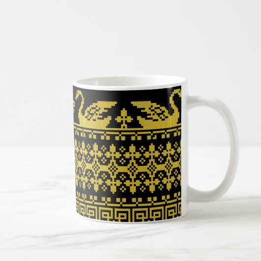 Mug Cygnes en or (Droite)